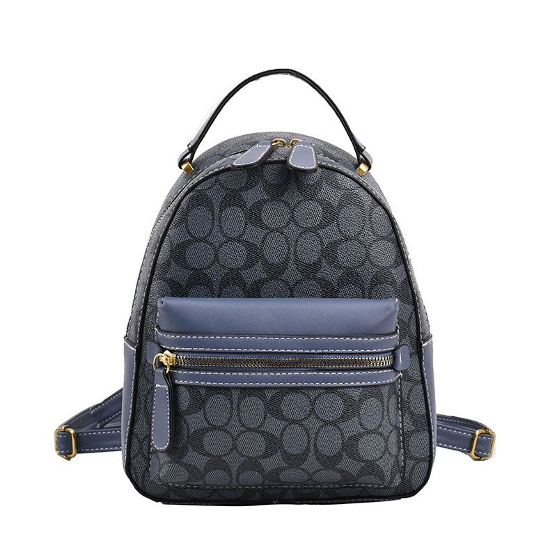 Women's backpack PU large capacity double backpack high appearance level fashion color crossbody bag 2025