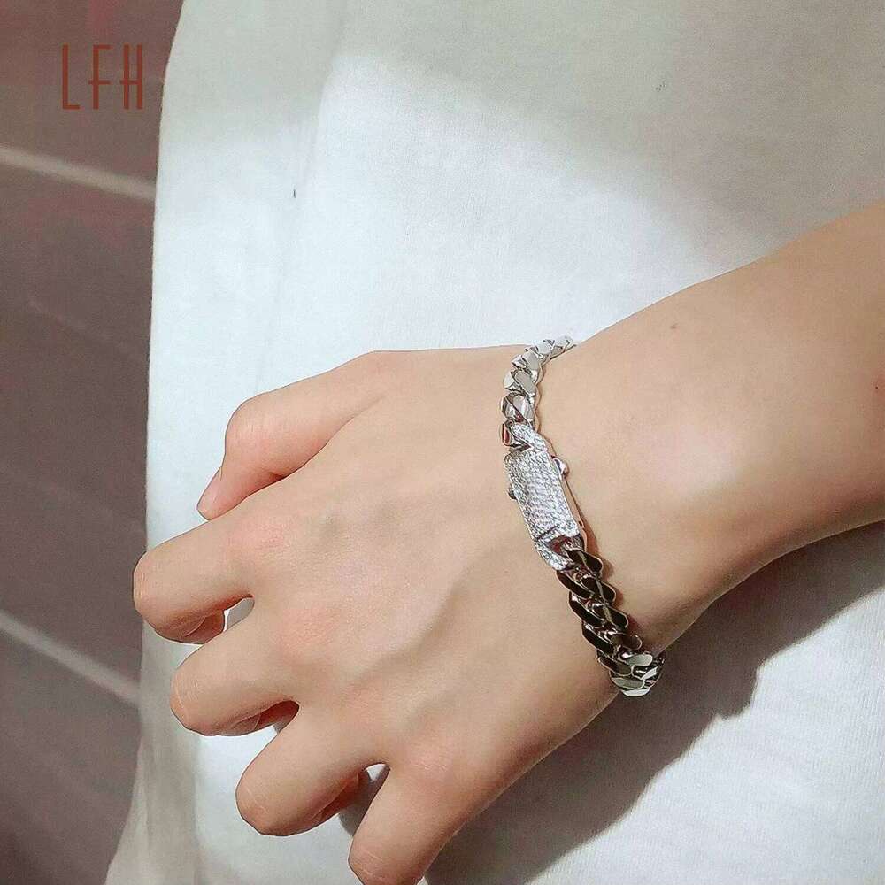 LFH Wholesale Pure Real Gold Miami Cuban K Necklace Hip Hop Chain Au750 Curb Bracelet Custom Au750 Chains For Men