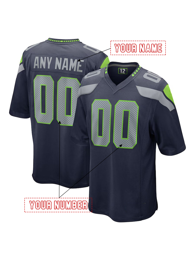 Custom Football 2025 Rivalries Jerseys Cooper Kupp Darnold Smith-Njigba Walker III Love Any Name Number Embroidered Letter Number