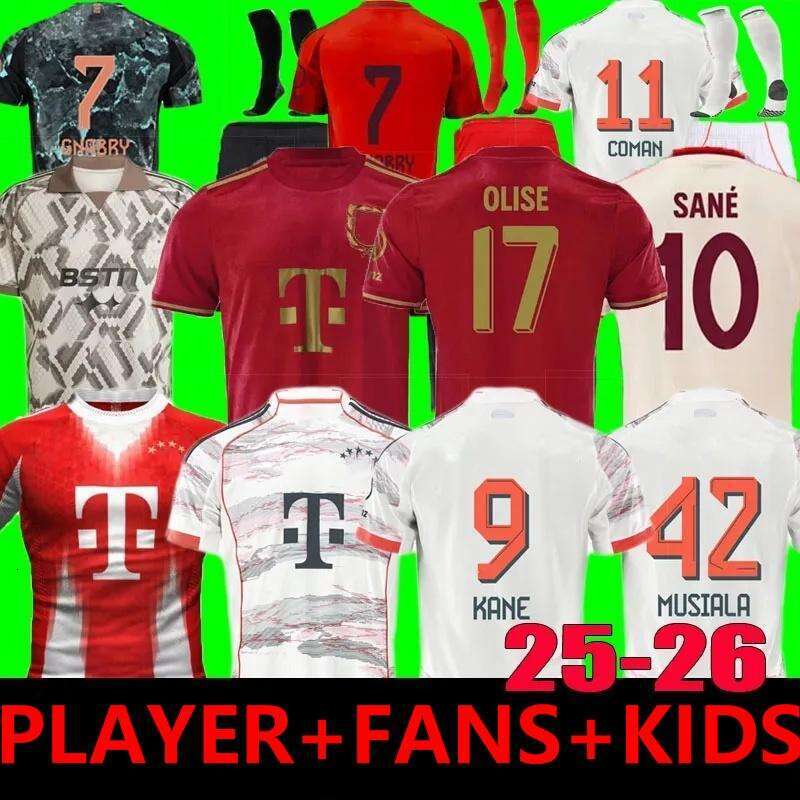 2024 2025 2026 KANE soccer jerseys GRAVENBERCH SANE DE LIGT MULLER DAVIES KIMMICH long sleeve football shirts Men Kids kit COMAN 24 25 26 S MuNICh uniform fans