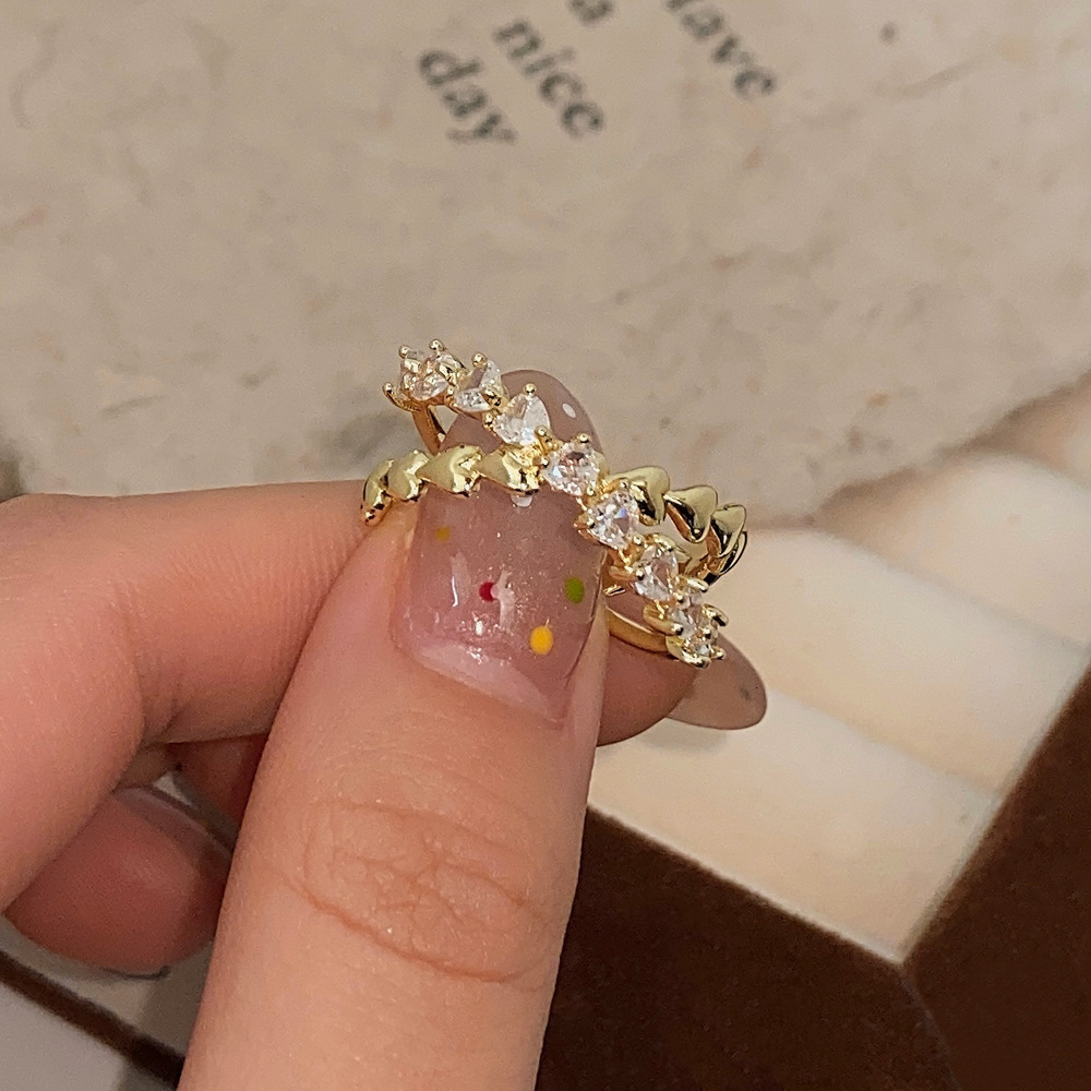 Band Snake Rings For Women Men Punk Hip Hop Open Adjustable Gold Plated Ring Stainless Steel Zircon Aesthetic Jewelry anillos Homme High quality gold  - view 8