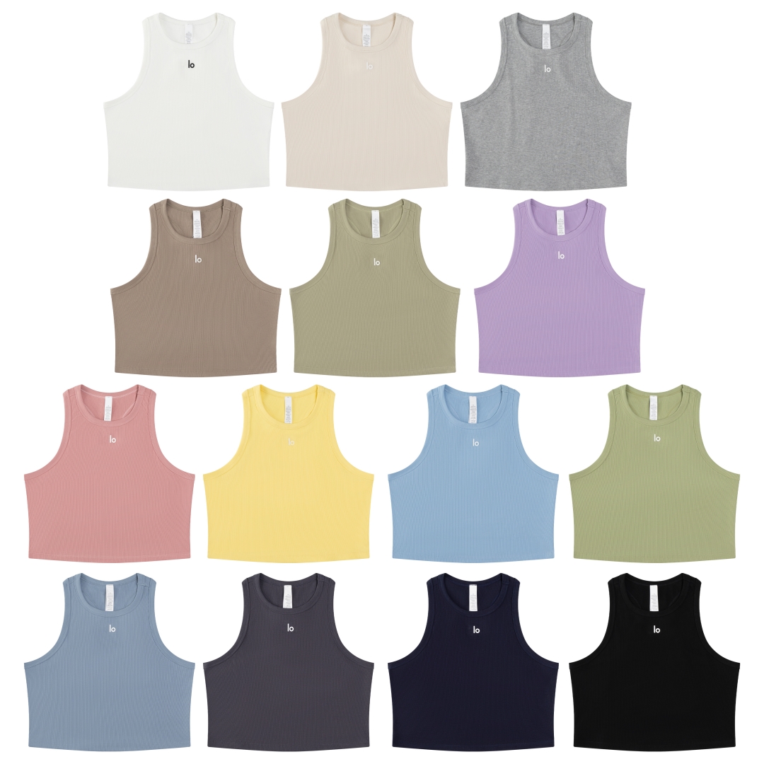 Women's T-Shirt Designer Yoga Letter vest Summer Sports sexy backless halter Fashionable short sleeves Pure cotton Shirt