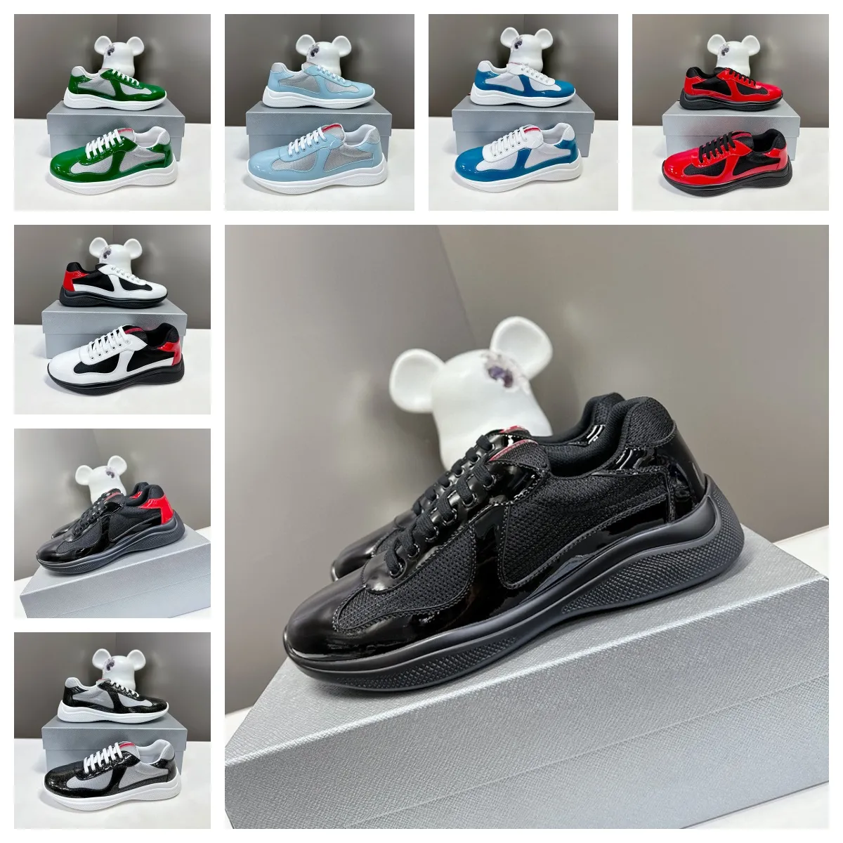 designer shoes men shoes classic casual women shoes sports shoes matte leather america cup fashion running shoes nylon black outdoor sports shoes luxury sports35-47