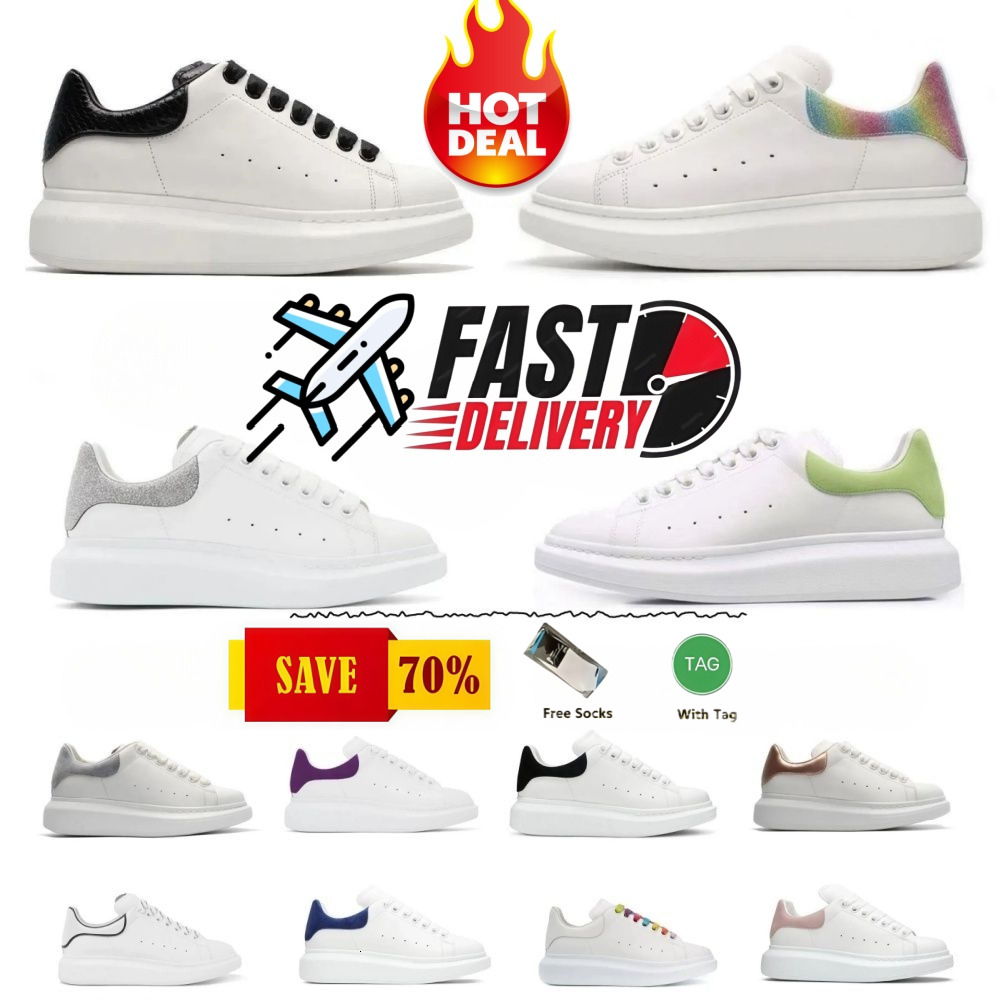 Alexanderr uen Designer Womens Mens Fashion Top Quality Flat White Colorful Beautiful Alexander Sports Shoes Plat Bottom Sneakers casual shoes