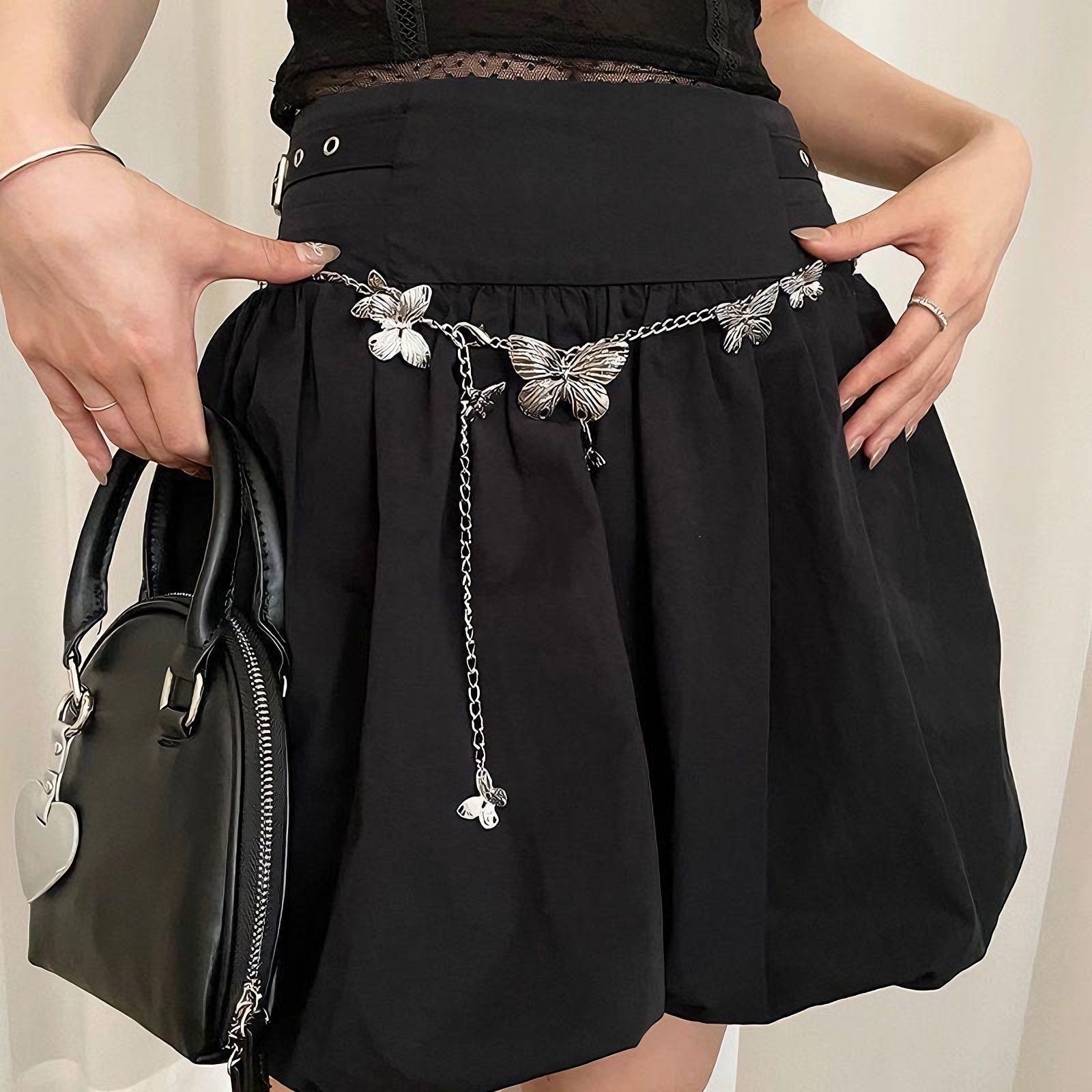 Fashion Elegant Silver Waist Chain For Women Girls Minimalist Charm Metal Daily Jewelry Accessories 250409