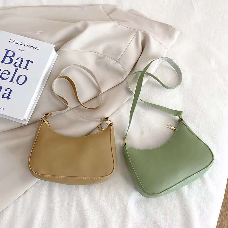 DHGadgets New Fashion Style Women's Simple and Fresh Shoulder Bag Solid Color Handbag