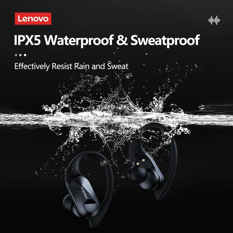 Lenovo Original LP75 TWS Bluetooth 5.3 Headphones Wireless Music Earphones LED Digital Display Noise Reduction Game Earbuds New