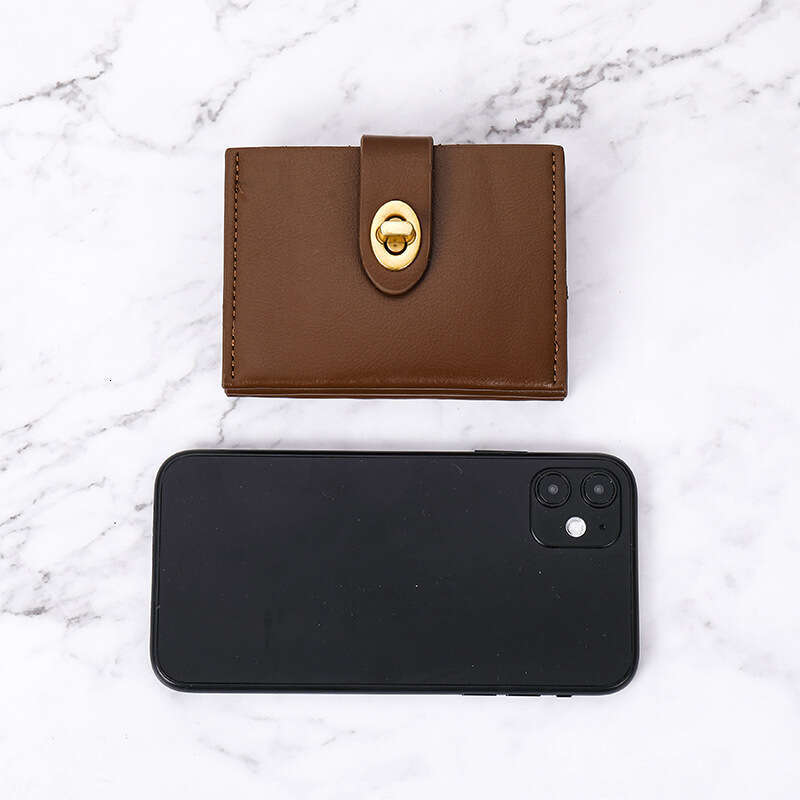 Japanese and Korean Small Short New Solid Color Simple High end Student Instagram Multi Card Thin Style Wallet Women's designer bag