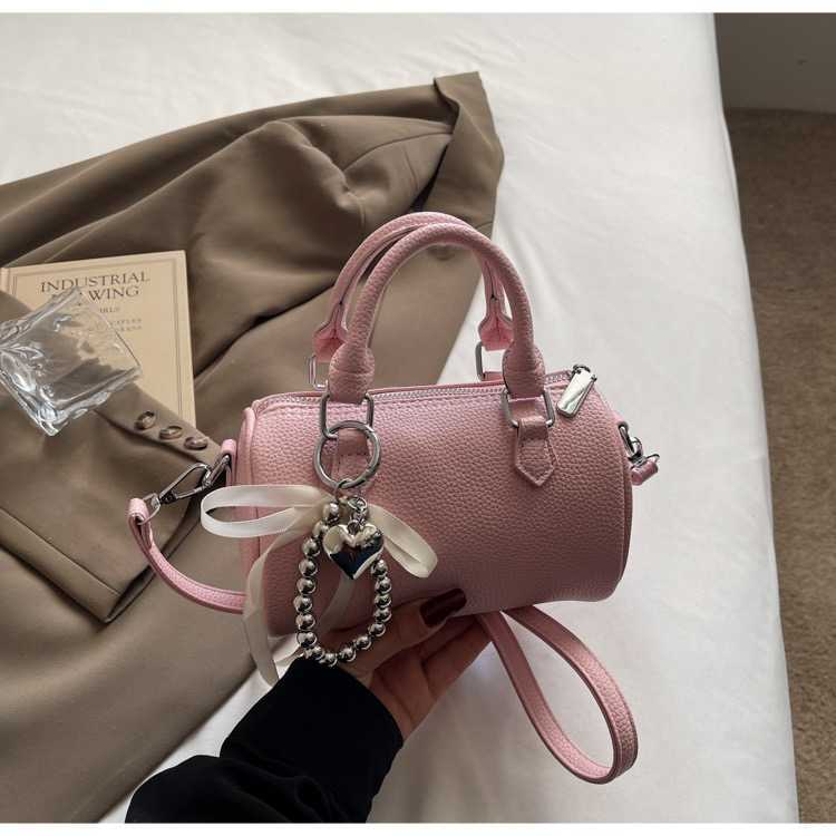 Luxury Designer Beading PU and Denim Patchwork Womens Handbag Casual Crossbody Bag Pillow Tote Y250121