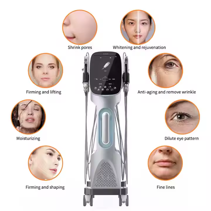 Professional 9 IN 1 Skin Care Device with Oxygen Injection and Roller Speed Lift for Anti-Wrinkle