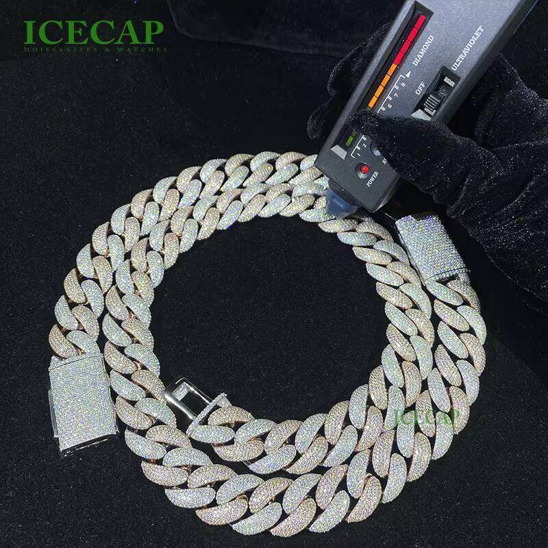 New Design Mens Hip Hop Pendant VVS Moissanite Plated Gold And Sier Iced Necklace