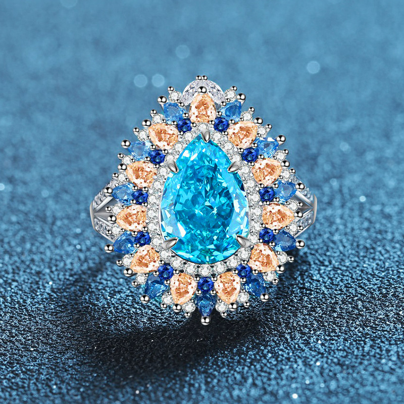 Women's Artistic Ocean-Inspired Eternity Piece: S925 Pearl-like Ornamentation Set With Icy Facets
