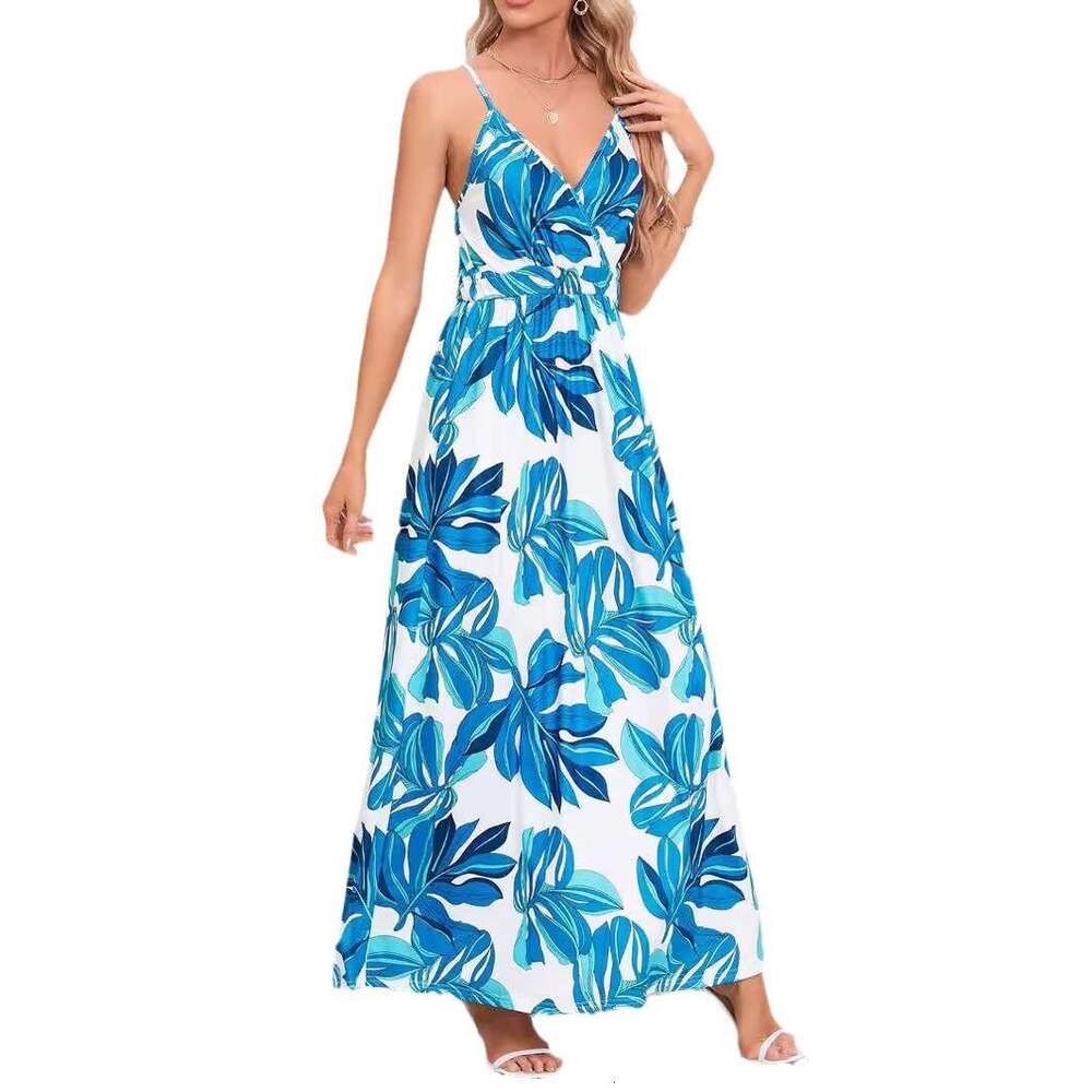 Halter Whit Maxi Dresses Summer Women S Clothing New Fashionable Sexy Strap Bareback Tailored And Slimming Dress Versatile Prom Sexy Dress
