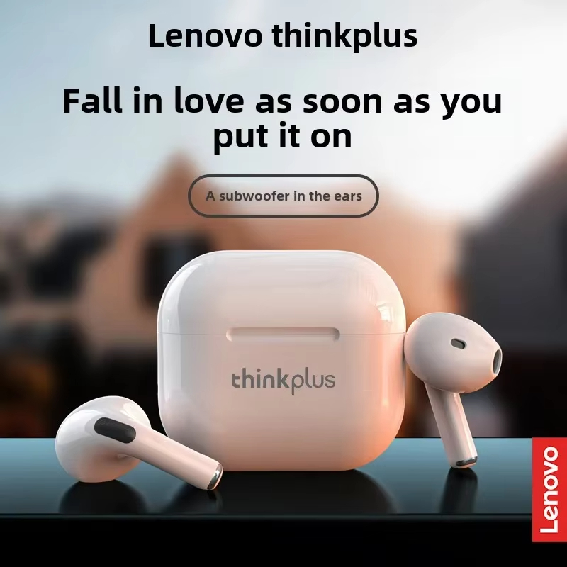 Lenovo Thinkplus LP40 Original Bluetooth Earphones Wireless Headset for Mobile Phone Music Gaming Earbuds