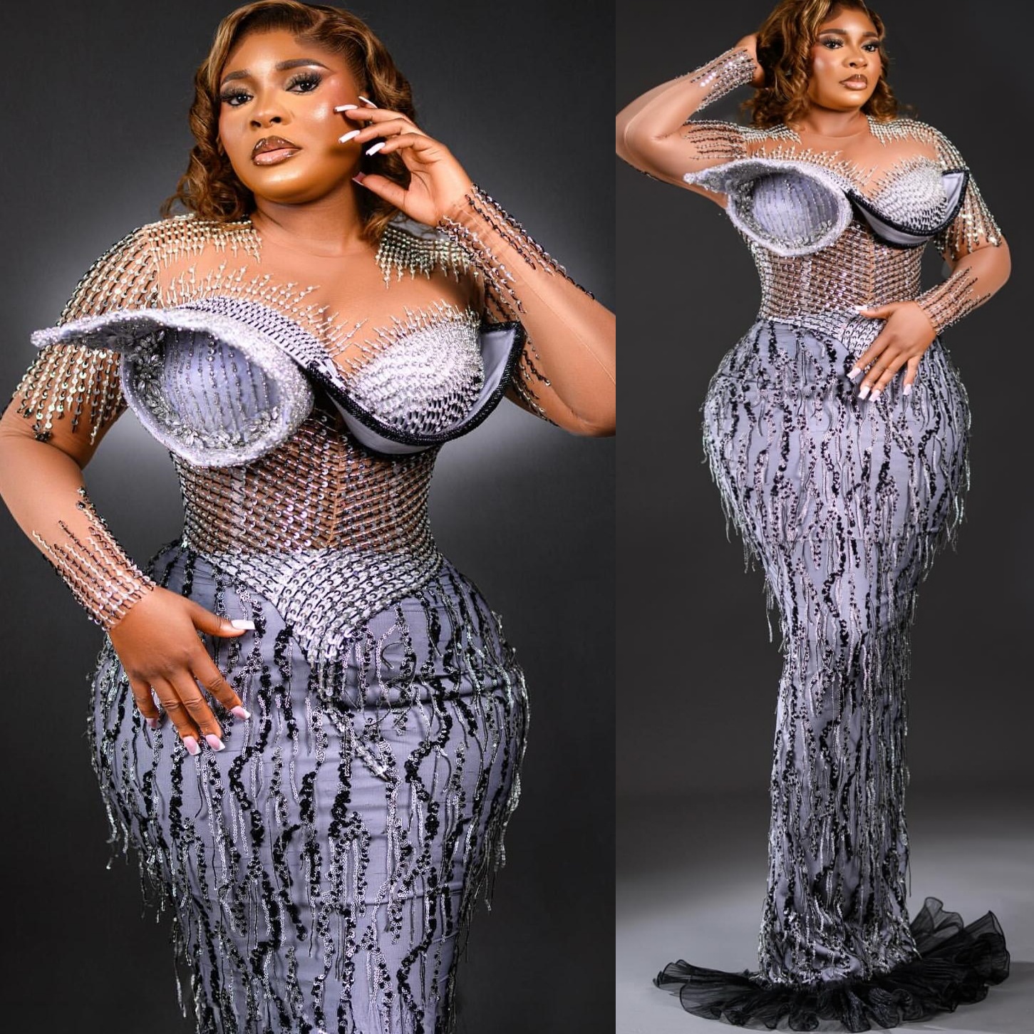 Silver Sheath Prom Dresses 2025 Crystals Beaded Sequined Sparkly Evening Formal Party Second Birthday Engagement Gowns Plus Size Dress For Special Occ