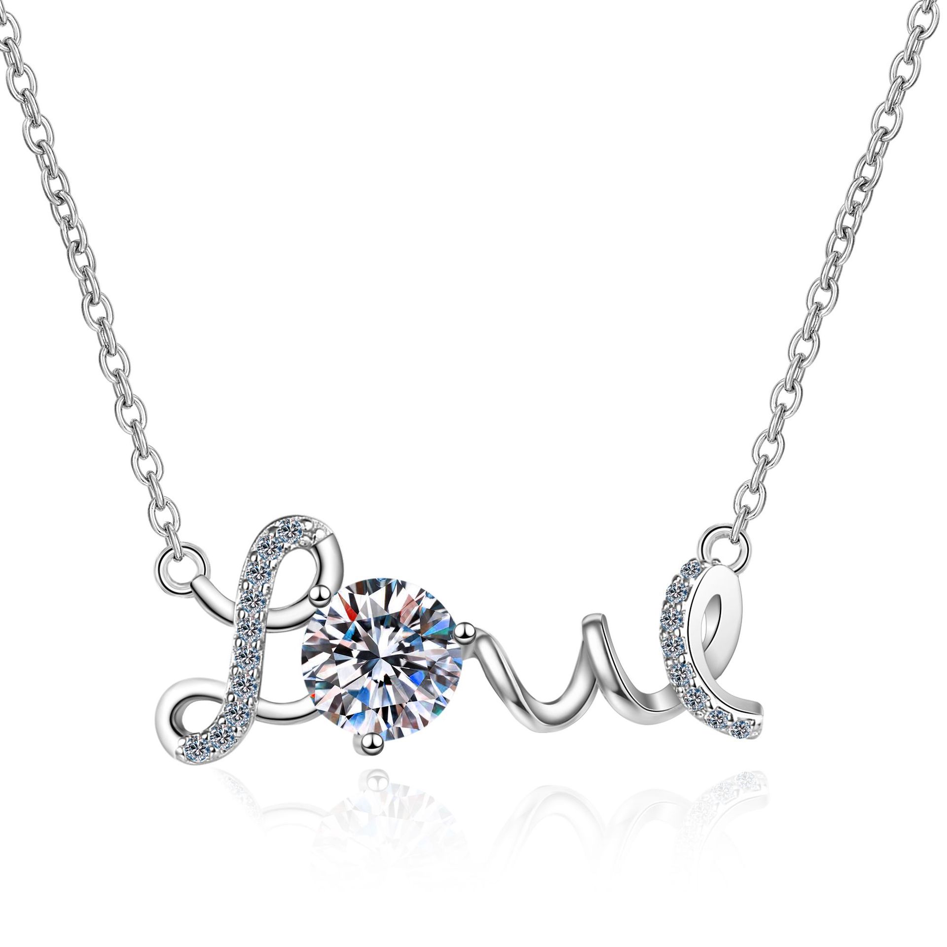925 Sterling Silver Heart-Shaped Moissanite Pendant Necklace with Platinum Coating, 1ct Gemstone for Women, Elegant and Timeless Jewelry