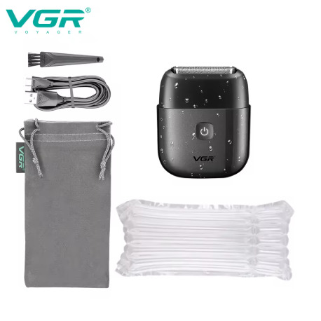 VGR Hair Shaver Professional Razor Electric Shaver Portable Beard Trimmer Waterproof Shaving Machine Mini Shaver for Men V-340