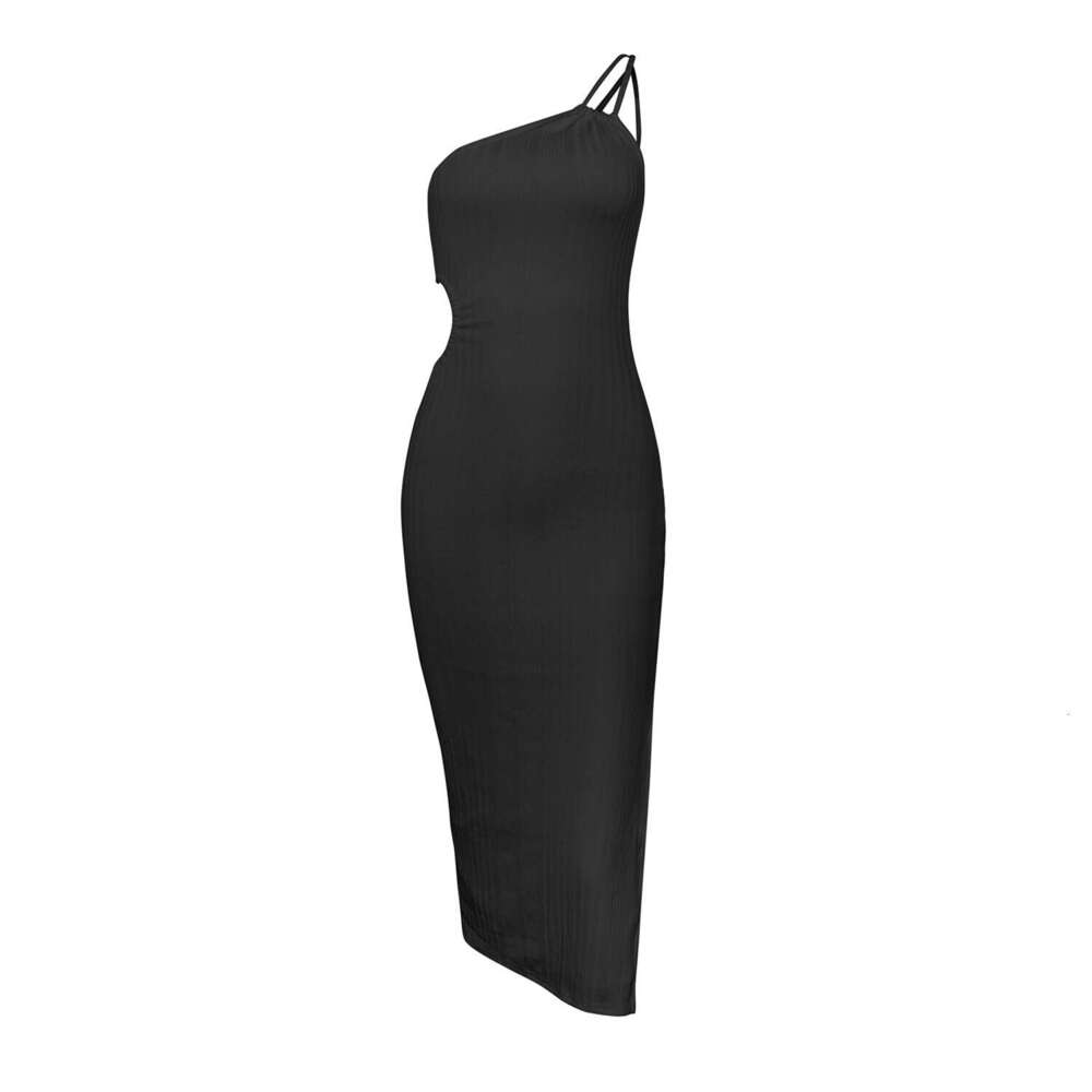 Halter Whit Maxi Dresses Women S Adjustable Single Side Shoulder Strap Suspender Dress With Exposed Backpack Buttocks And Sexy Bottom Skirt Slim Fit P