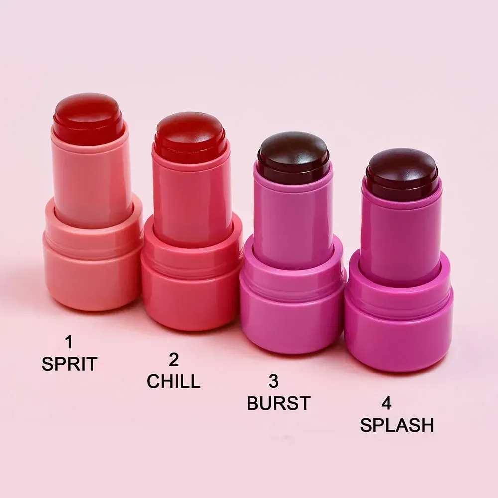 MILK MAKEUP Blush Jelly Lipstick Rouge Cream Stick Lip Face Eye Cheek Blusher Dual-use Transparent Lip Dye Lip 4 Color Good Quality
