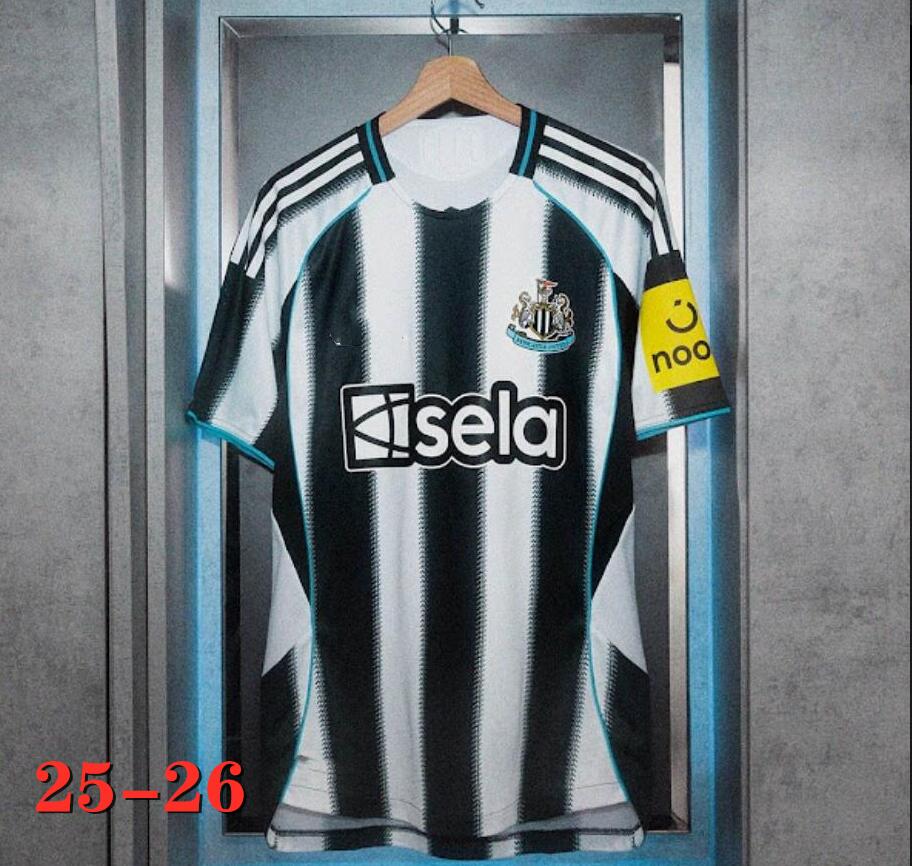 BRUNO ISAK G. Newcaslte United 2 25 26 Soccer Jerseys TONALI GORDON Newcaste 2025 Football Shirt JOELINTON LIVRAMENTO NUFC Jersey Men Kids Kit Pre Match Kit Black G.