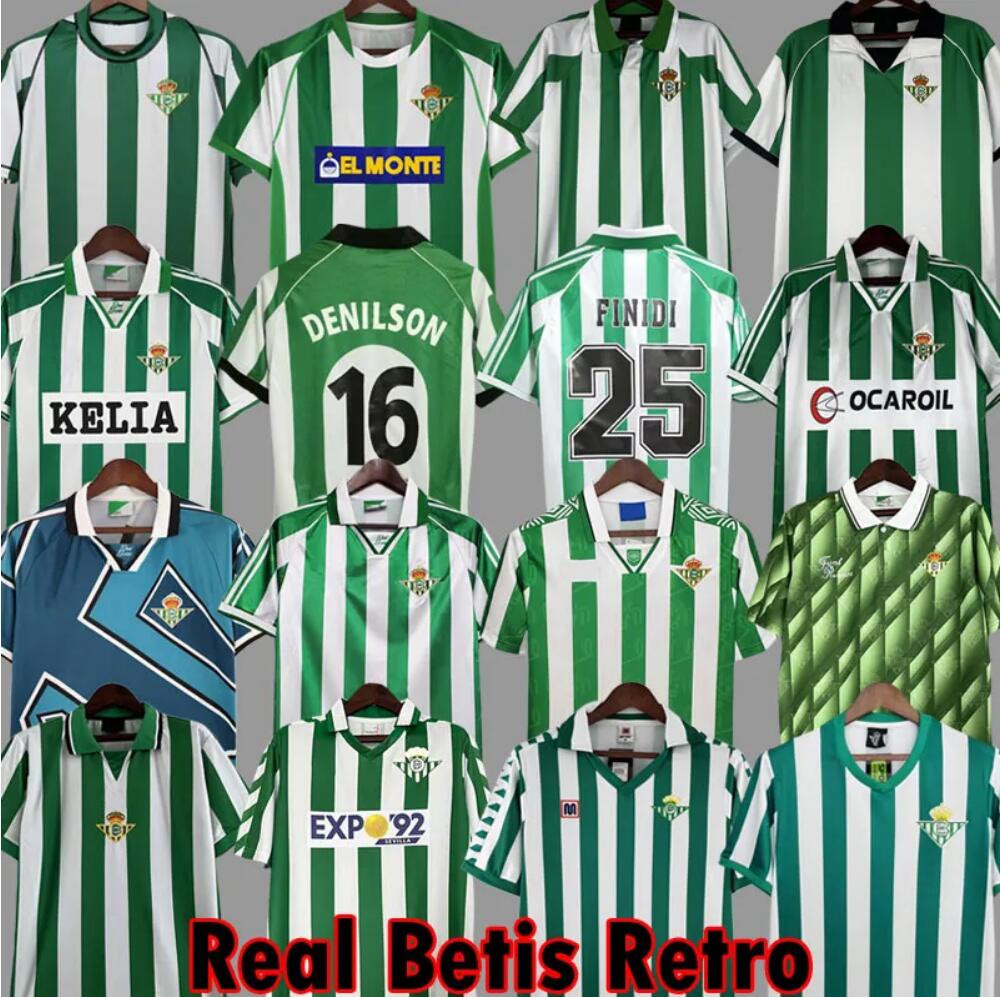 soccer Jerseys Retro REAL classic vintage football shirt 01 02 03 04 76 77 82 85 94 95 96 97 98 99 00 2001 2002 1995 1997 1976 ALFONSO BETIS JARNI DENILSO 1977