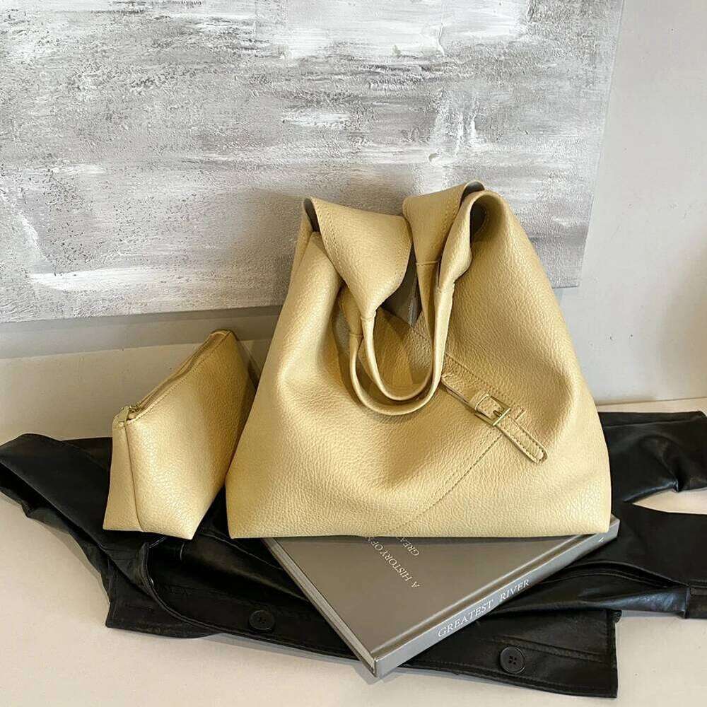 Women's Bags Designer Women PU Shoulder Fashion Tote Large Capacity Top Handle Hasp Closure Slouchy Hobo Vintage Shopper Bag