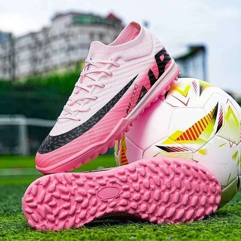New Men Soccer Shoes Hot-selling Football Boots Mid-top Non-Slip Cleats FG/TF High-quality Match Sneakers Futsal Indoor
