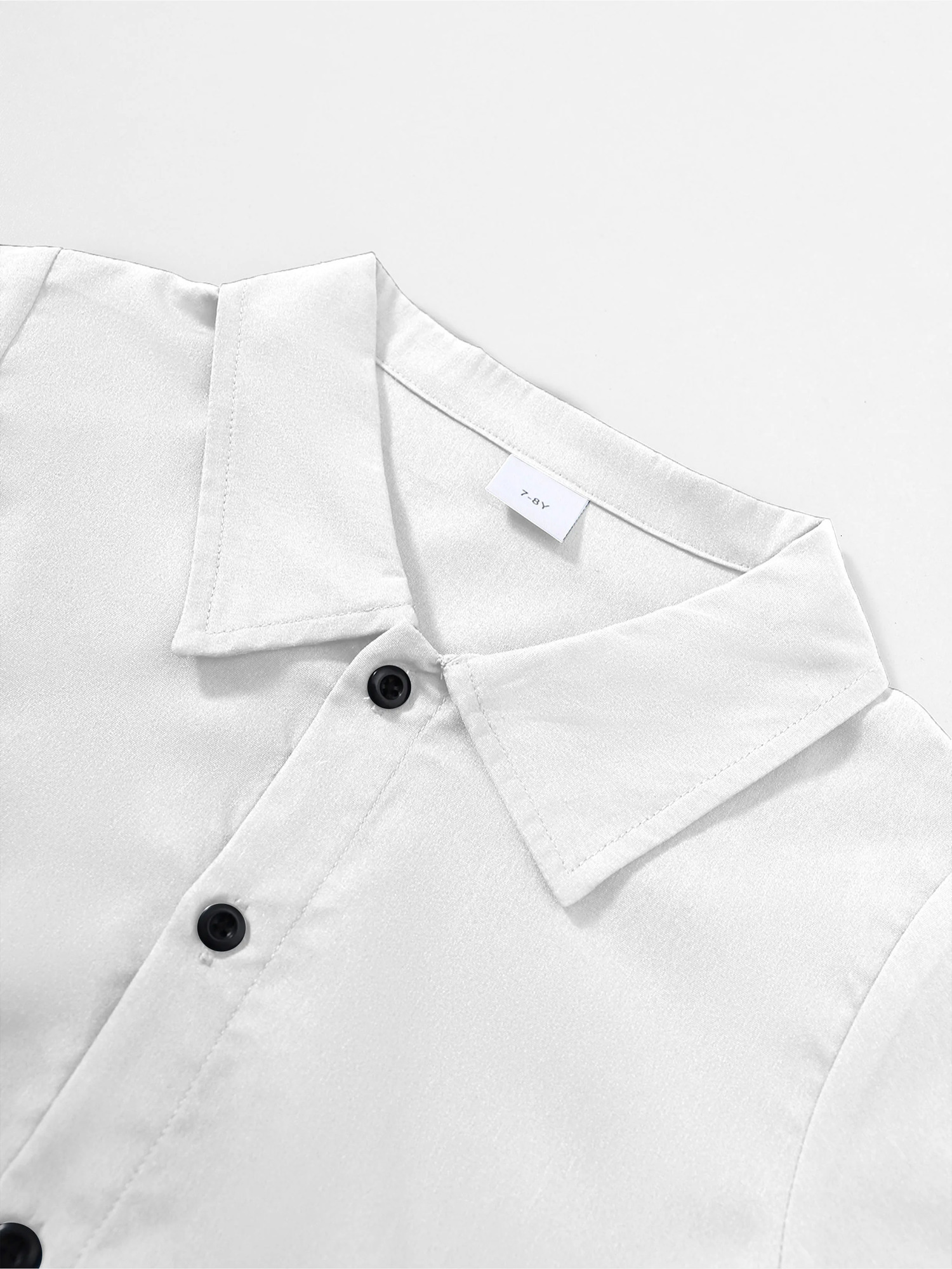 2pcs Boys Teens Stylish Casual Outfit Set Short Sleeve Loose Fit Shirts with Lapel Buttons Breathable Shorts for Fun 250517z