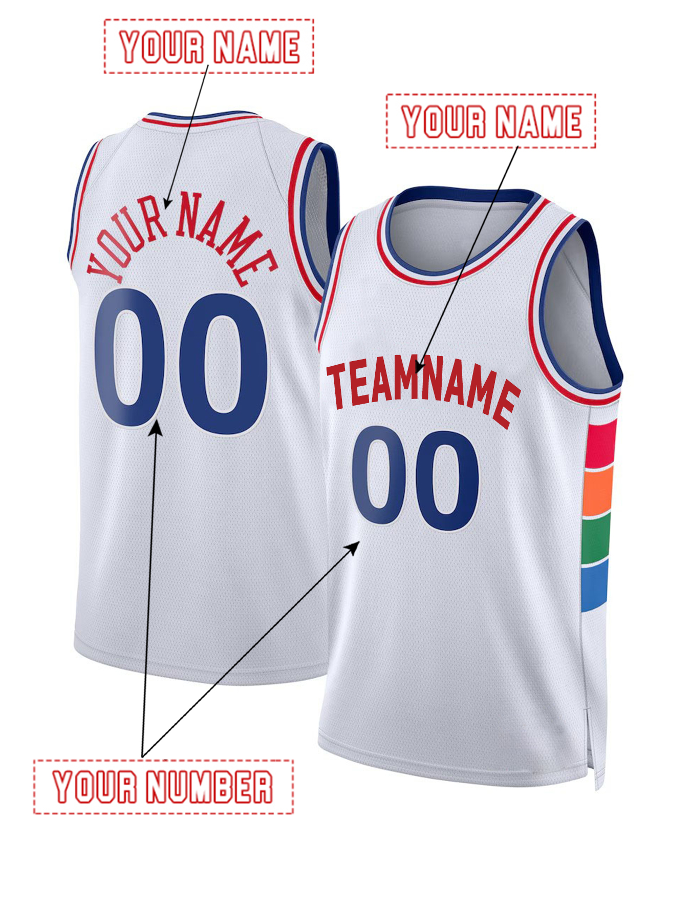 EMBIID 21 MAXEY 0 IVERSON 2024-25 City Basketball Jeresys McCain Harris Melton Batum Custom Stitched New Inform Embroidered Sweatshirt