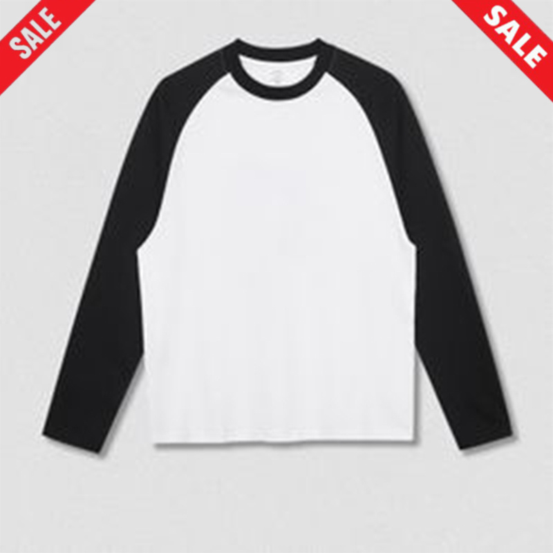 fashion men t shirt tshirt Hip hop loose long sleeves tees classic printed pattern design mens black white shirts