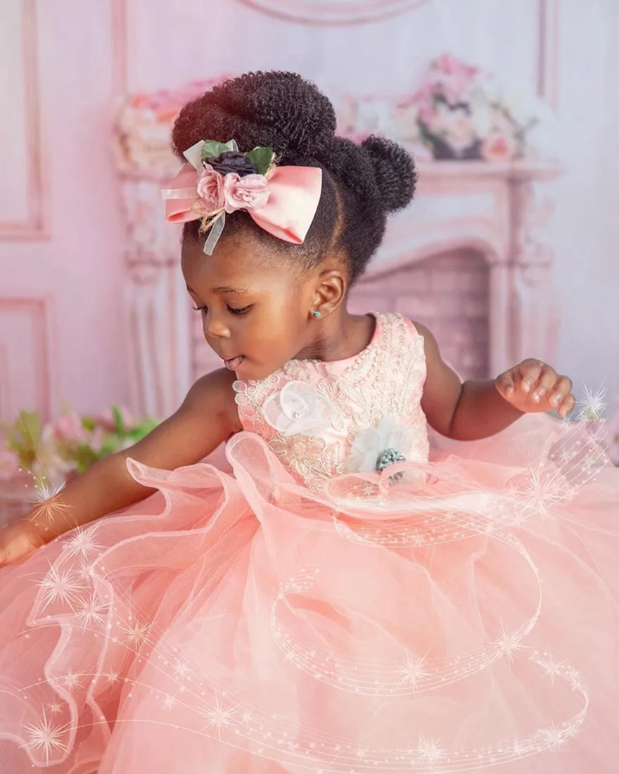 2025 Nude Pink Flower Girl Dresses Children Birthday Dress Illusion Sheer Neck Appliqued Beads Lace Rhinestones Tiered Tulle Princess Ball Gown For Ma