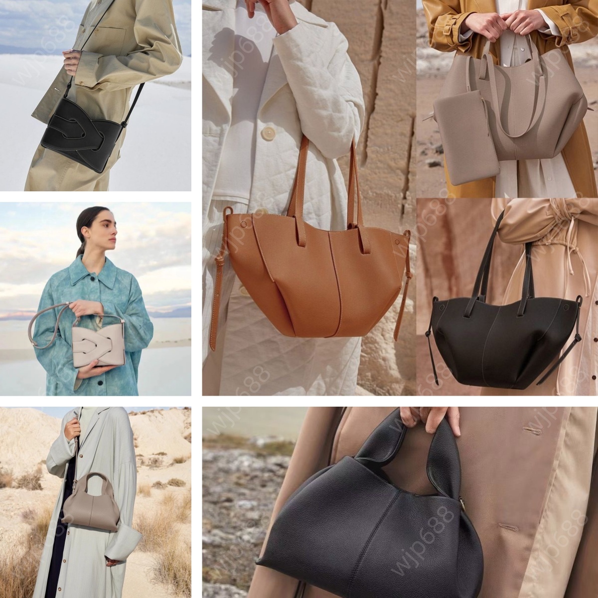 10A Numero dix Nine Neuf sac half moon cyme Designs Tonca Camel Un Nano Ma Le Cyme Textured Duo Tote Women fashion cloud Clutch Bags handbag cowhide