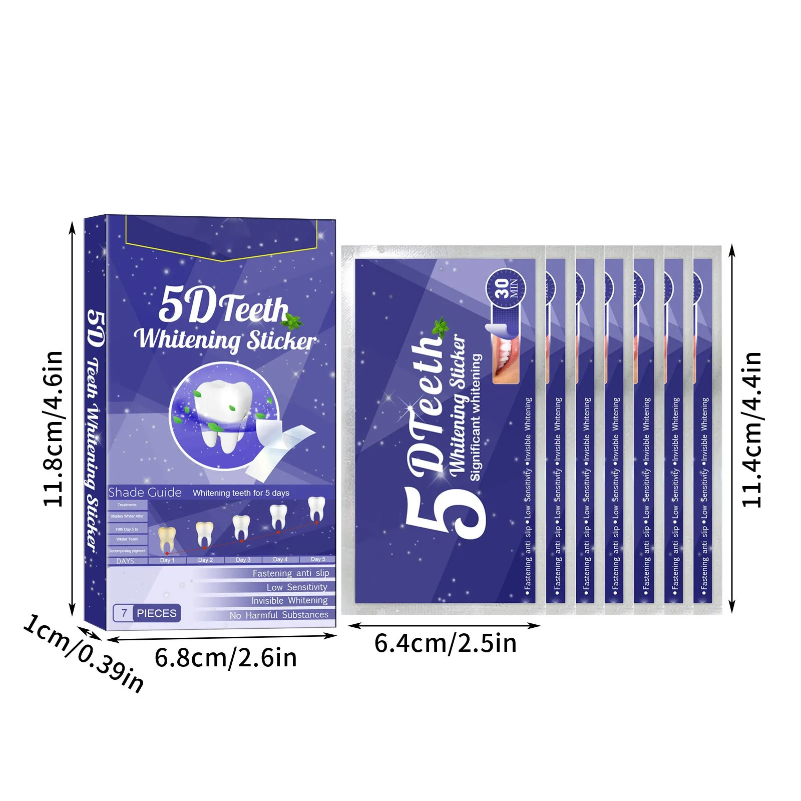Teeth Whitening Strips Oral Care Teeth Whitening Kit Teeth Whitener Helps Remove Coffee And Wine Stains 250519
