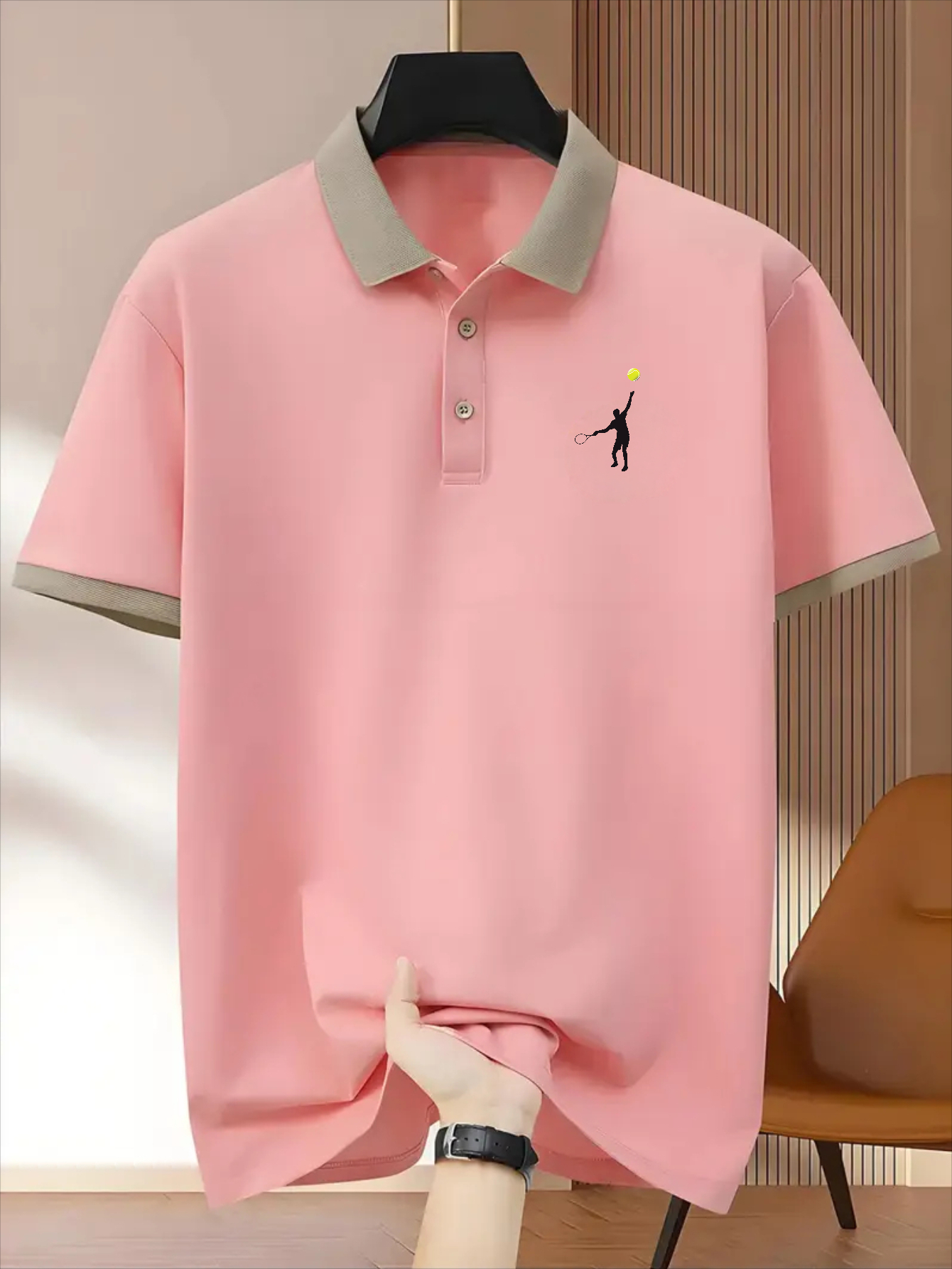 Man Tennis sport Print Polo Shirt Designer T Shirts Short Sleeve Casual Slim Fit Summer men's Tshirts Tops Fashion polo shirts