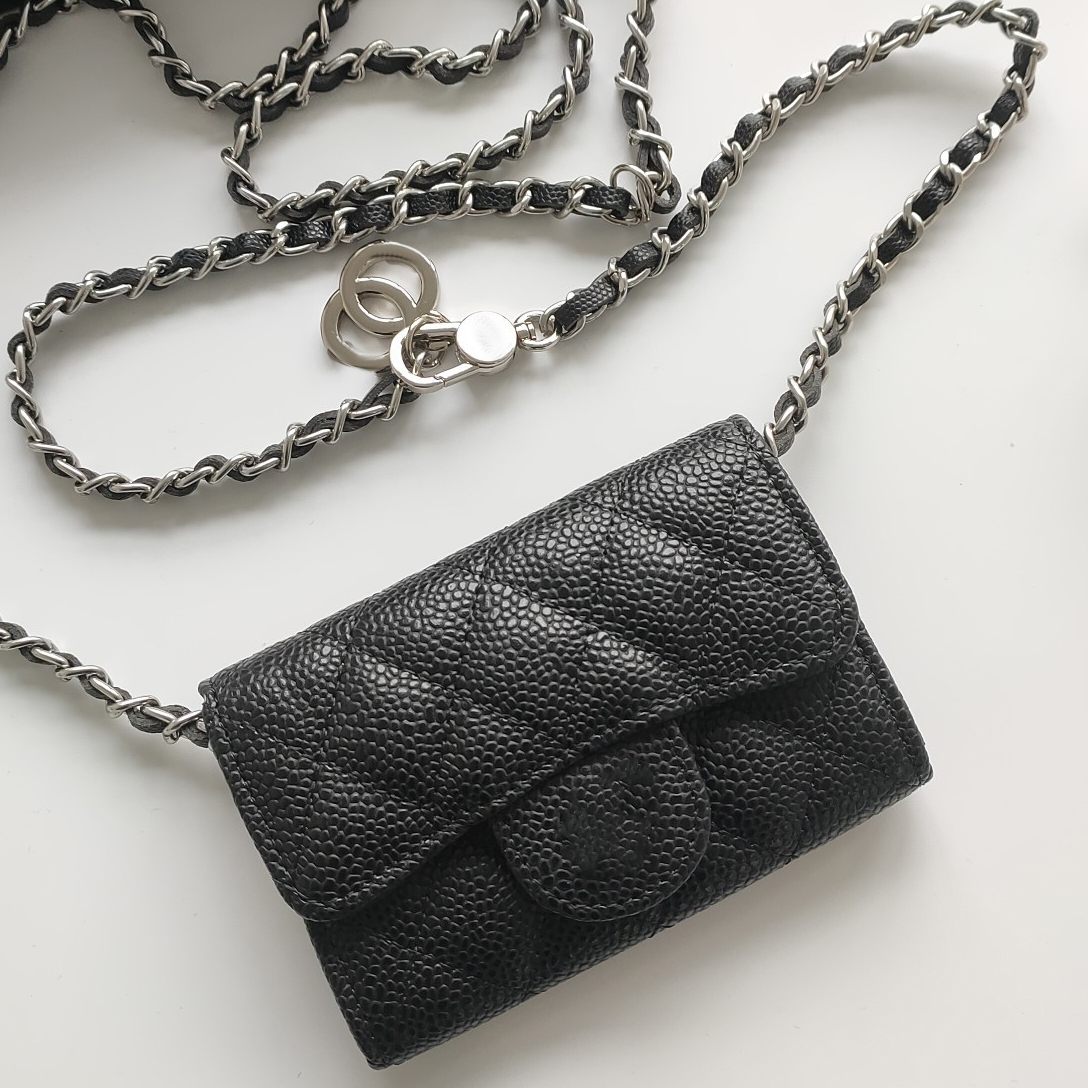 Designer Crossbody Bag Designer Wallet Women Coin Purse Handbag High Quality Caviar Cowhide Flap Luxury Purses Chain Cross Body Bag Purses Designer Woman Handbag