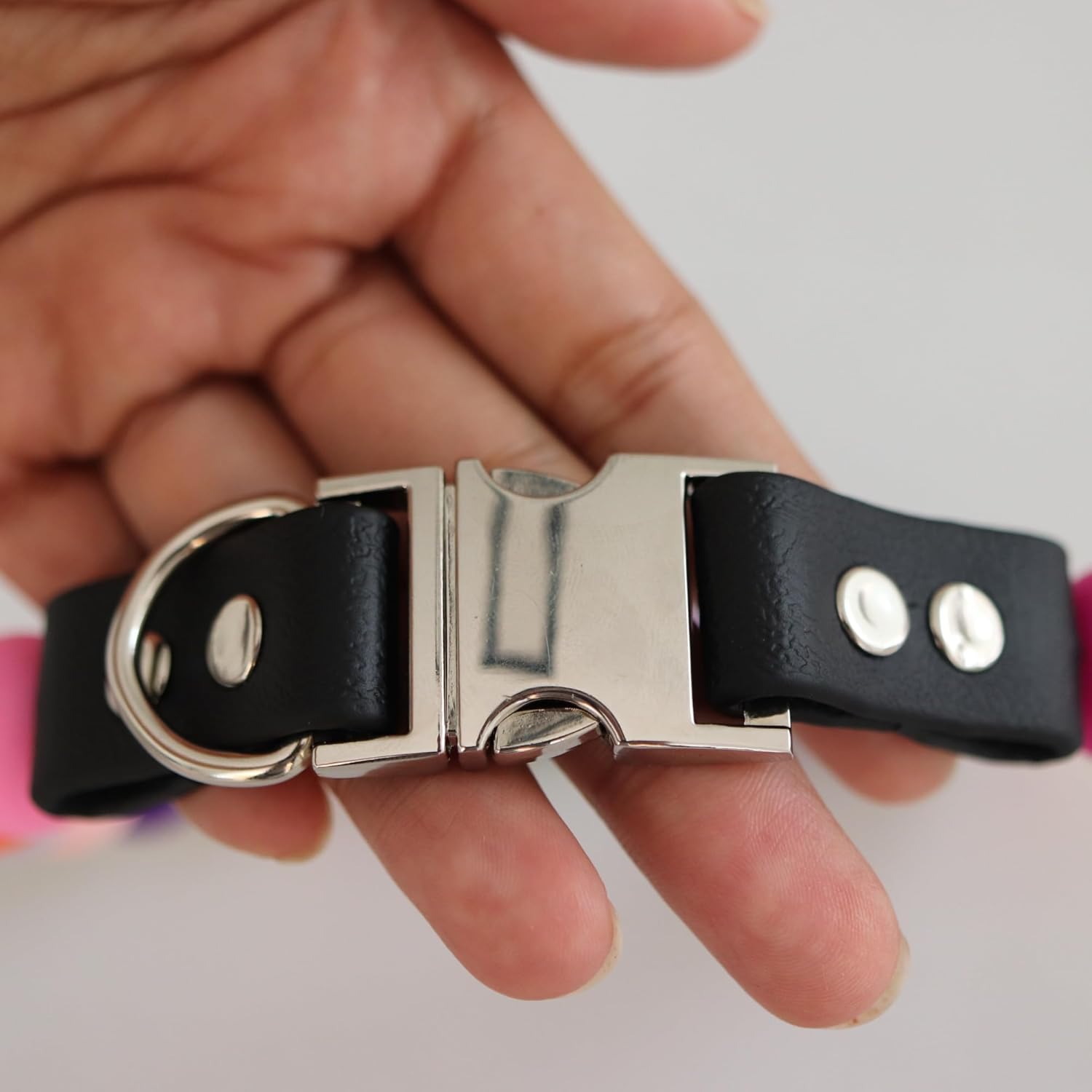 Pet Collar for Small Medium Dogs, Beaded Silicone Dog Necklace Handmade Girl Bling Colored Pearl Collar with Durable Metal Buckle, Cats Pretty Necklac