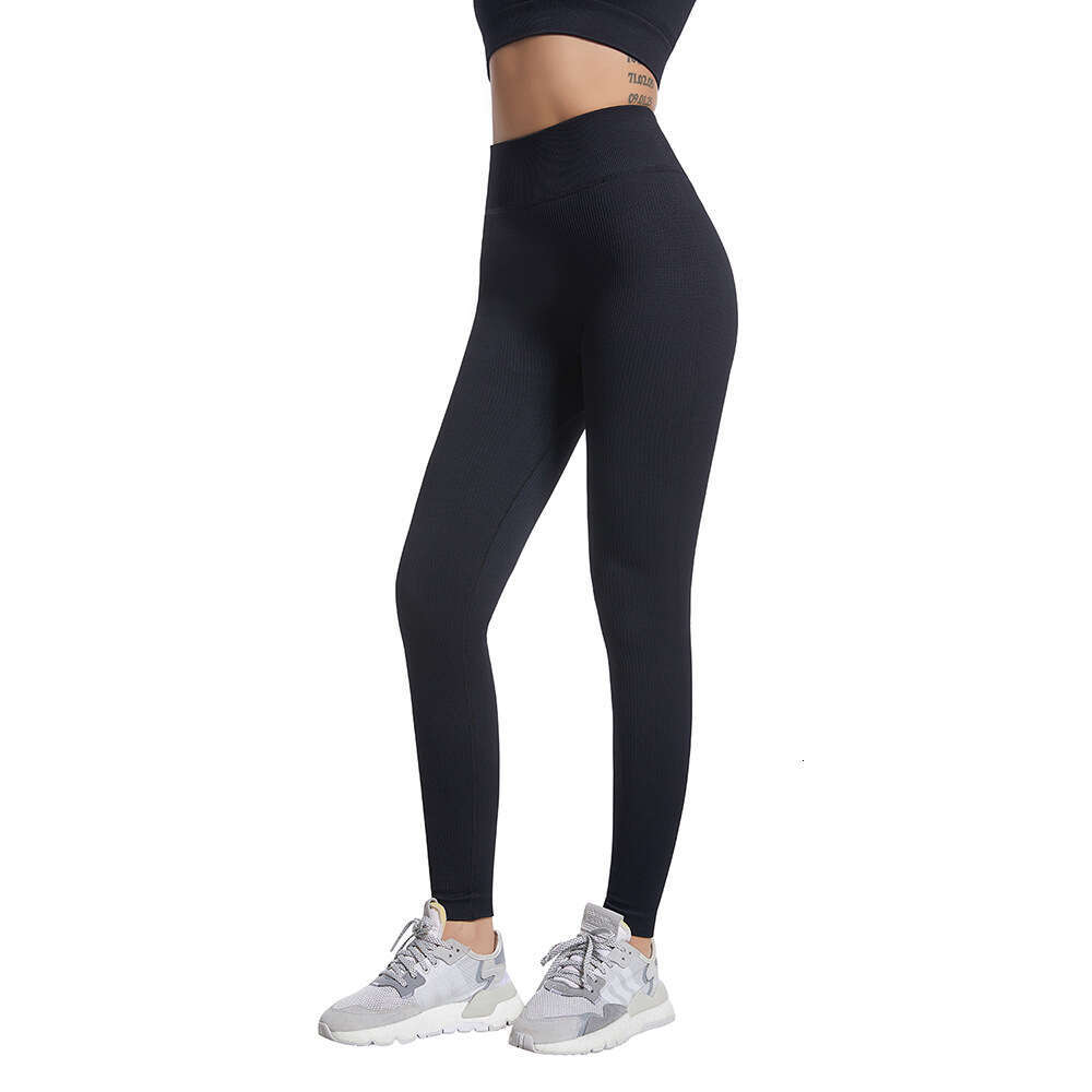 DHEssentials New Solid Color Thread Seamless Yoga Women's Tight Sports Fitness Outwear 9% Bottom Pants