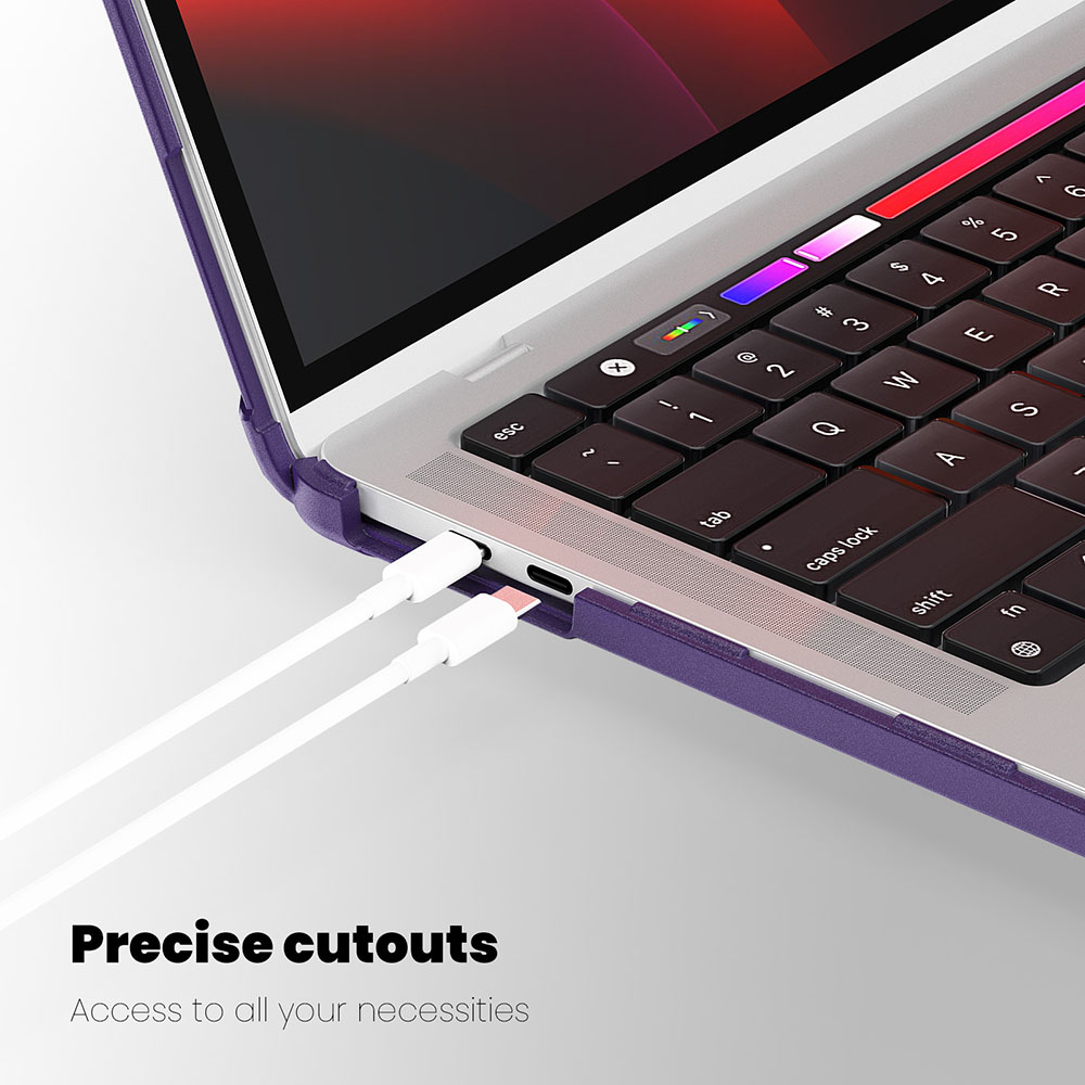 Case For Macbook Pro 13 inch M2 Mac Pro 13" M1 Heavy Duty Rugged Hard Shell Transparent Cover with TPU Bumper Fold Kickstand Protective Cases