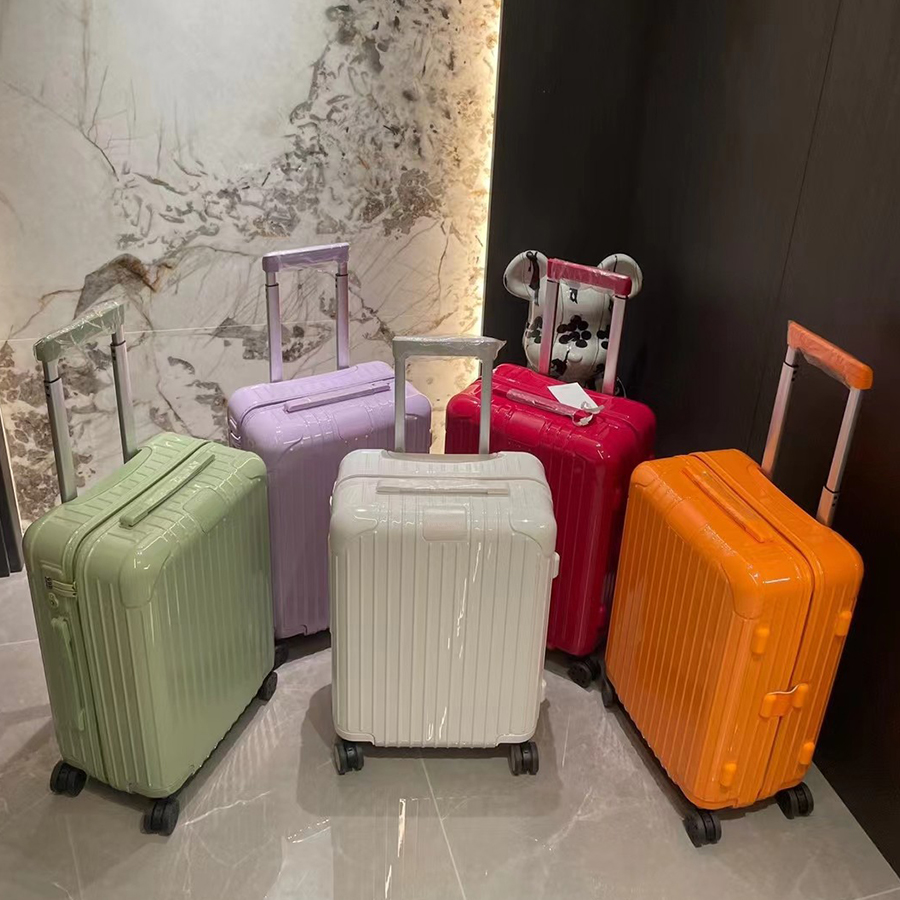 Ri0 Suitcase 31 inches Design Luggages With Wheels Travel Suitcase Boarding Case Large Capacity Makeup Train Cases Unisex Plastic Leisure Trolley Box Password Loc