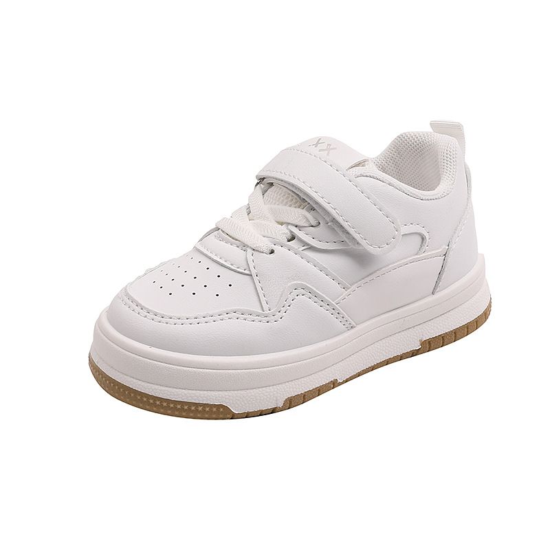 2025 New Toddler Kids Fashion Design Walking Shoes White Shoes Non-slip Casual Trainers Happysteps Infant Boys Girls Outdoor Board Sneakers Sizes US5c