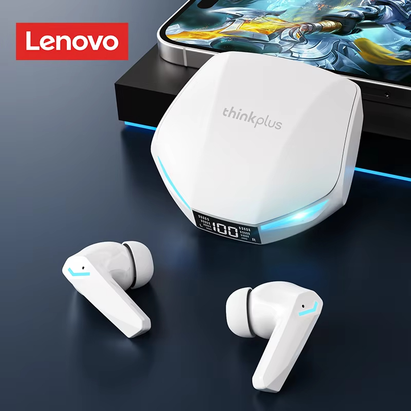 Lenovo XT53 Wireless Upgrade Bluetooth 5.4 Earbuds LED Digital Display Low Latency Gaming Headset Waterproof Sport Earphones