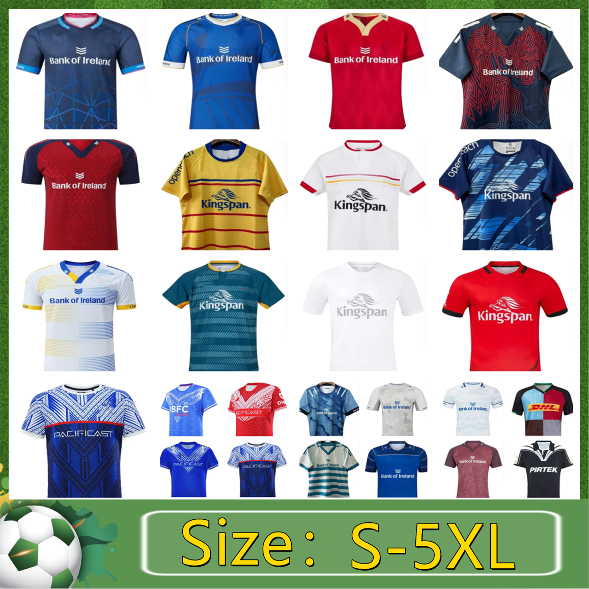 2024 2025 SAMOA TONGA ULSTER Leinster MUNSTER Harlequins Kiwis rugby jersey home away 24 25 EUROPEAN ALTERNATE Ireland irish club shirt