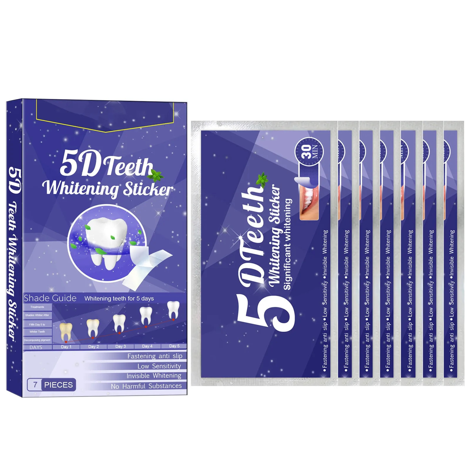 Teeth Whitening Strips Oral Care Teeth Whitening Kit Teeth Whitener Helps Remove Coffee And Wine Stains 250519