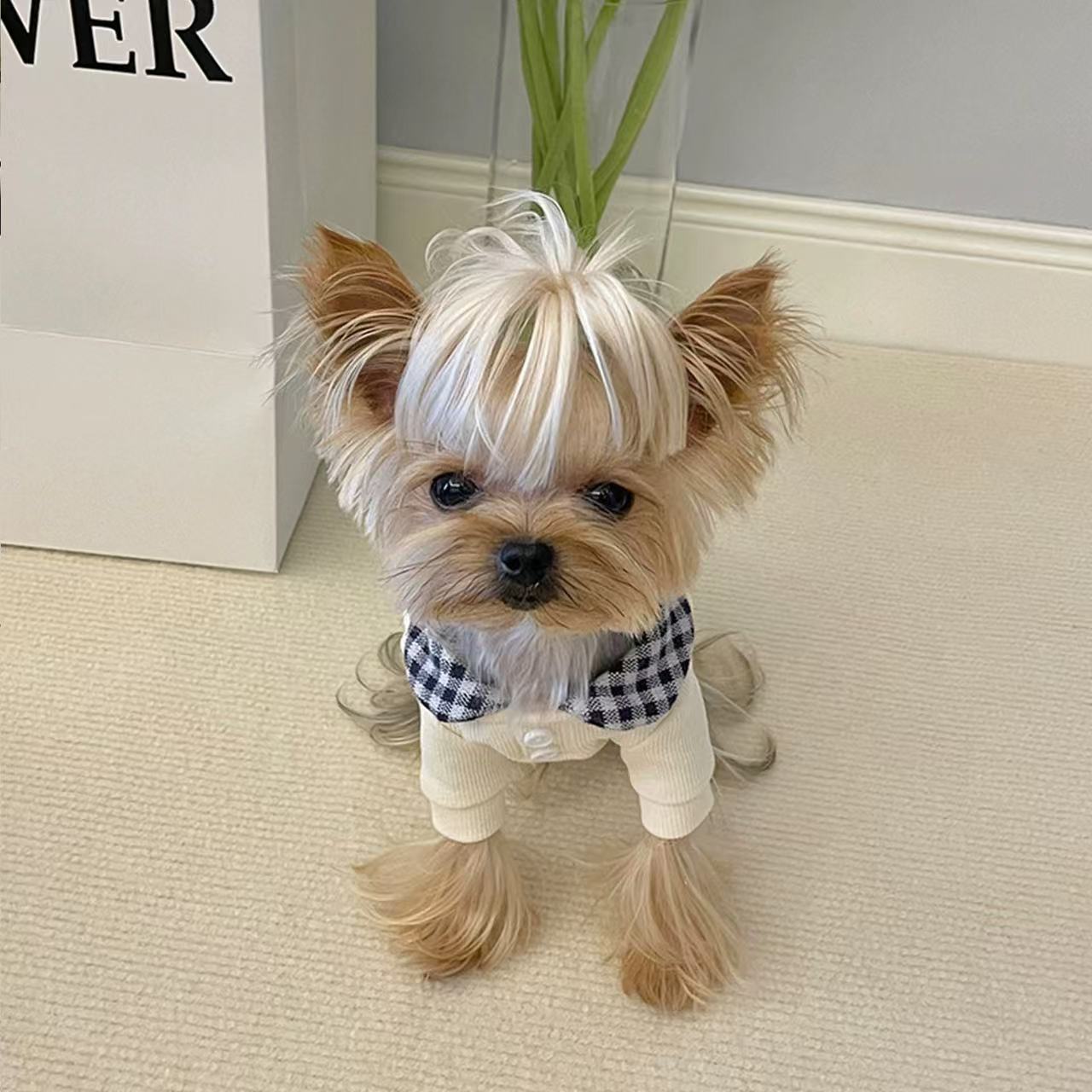 T00279 Spring and Summer Dog Clothes Shirt Pet Teddy Schnauzer Maltese Bichon Pomeranian Yorkshire Shiba Inu Cat