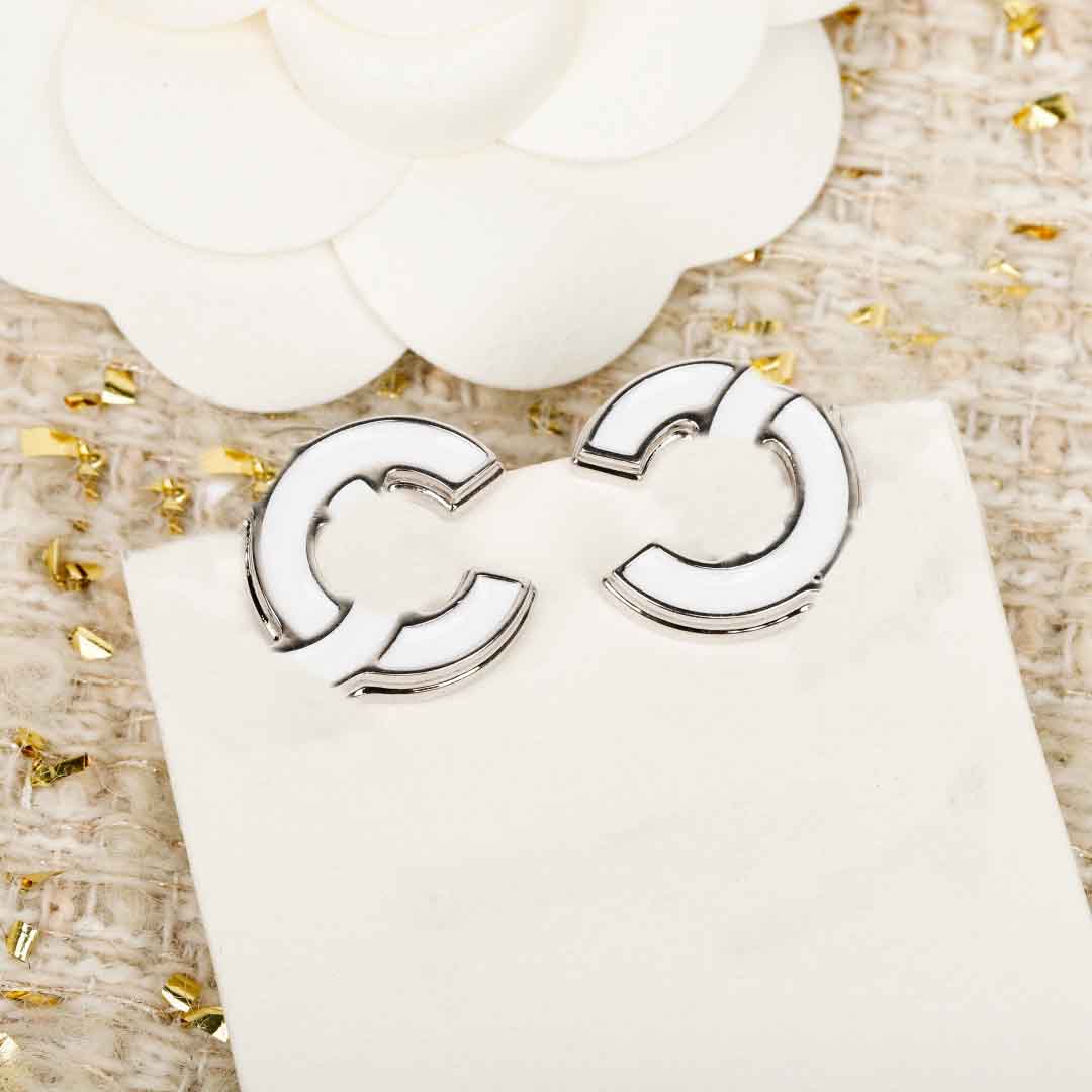 Luxury quality charm simple design have stamp white color in silver plated have stamp box PS6635A