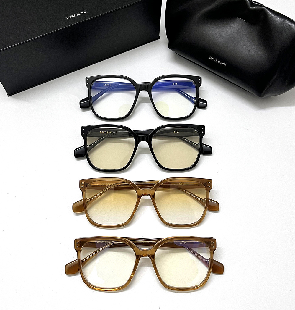 New Fashion GENTLE MGHKA Retro Optical rimless Glasses Alloy Round ATA Eyeglasses uv400 men women GM Glasses Frame computer eyewear myopia eyeglasses