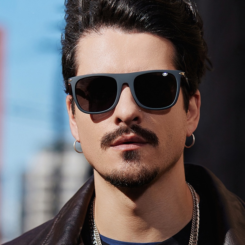 CB Square Polarized Sunglasses Men 007 Style Driving Glasses Male Luxury Brand Designer Eyeglasses Light Weight Cycling Cat Eye Fishing CAVALLO BIANCO