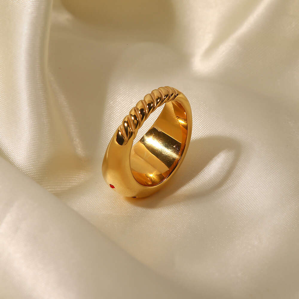 French luxury high-end trendy zirconia ins cool and fashionable hexagonal ring