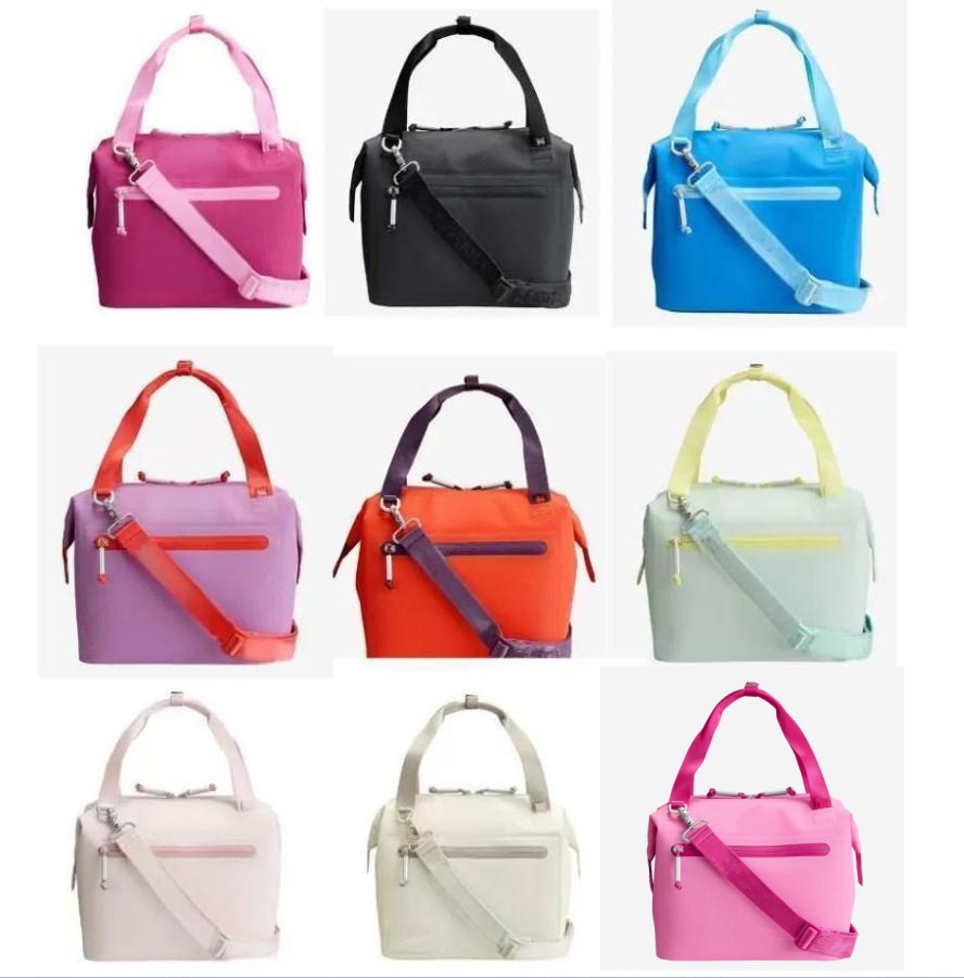 All US STOCK Day Julienne Mini Soft Lunch Bag Boxes Recycled Polyester 10 cans 12-Hour Cooling Travel Cooler Bags With In Hand 0812