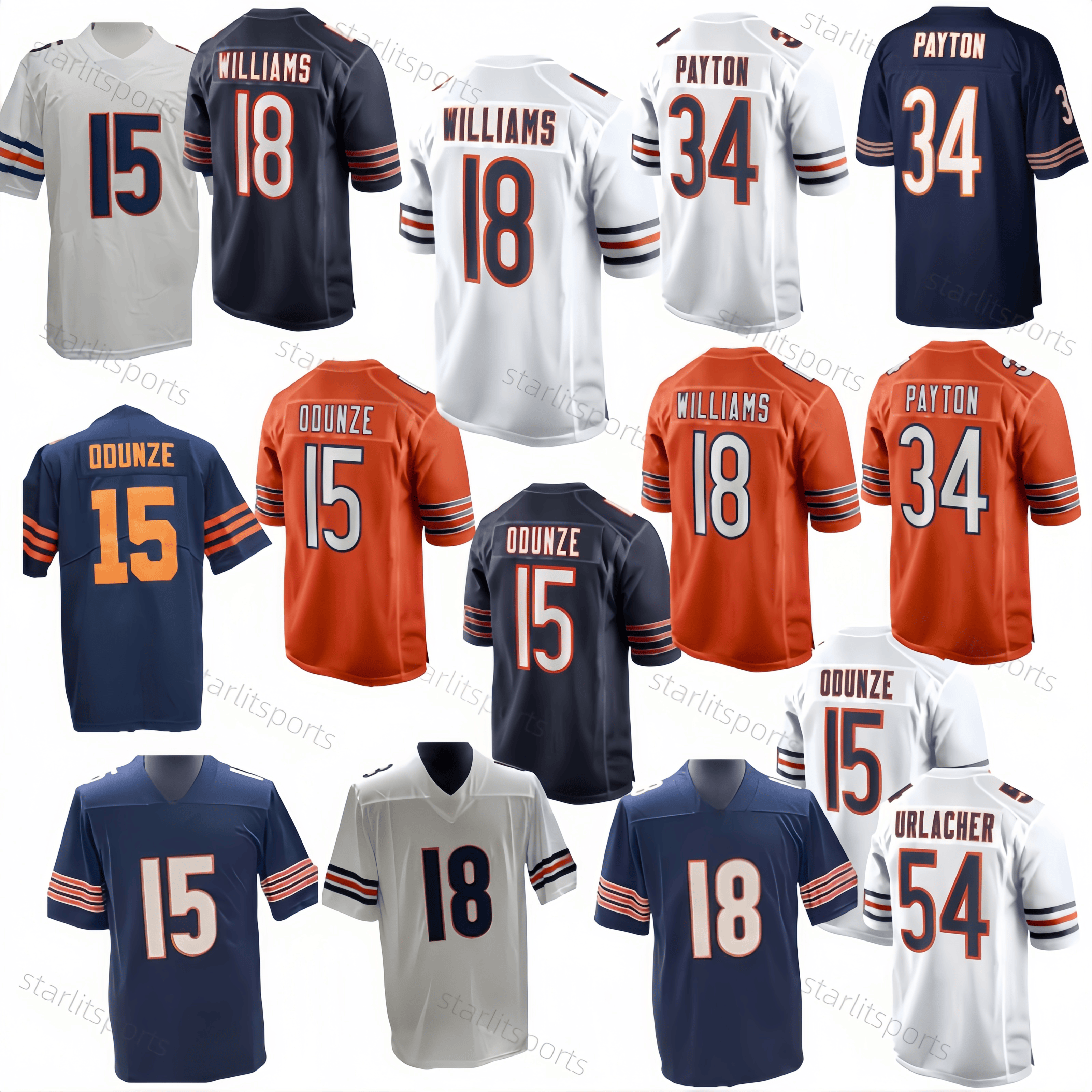 D.J. Moore Rome Odunze Caleb Williams Walter Payton Fields Allen Loveland Swift men women youth Stitched Embroidery Customized Any Name Number football jerseys Wear